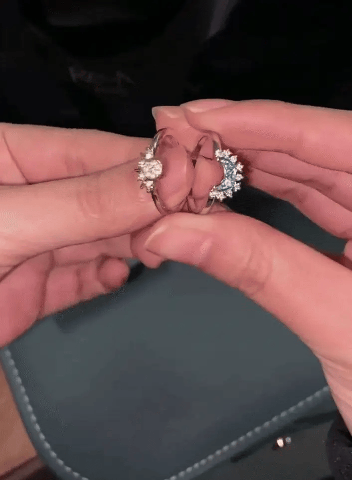 ✨Anillo del Sol y la Luna – Símbolo de equilibrio y conexión✨